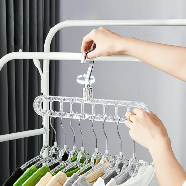 Rotating Space-Saver Hanger